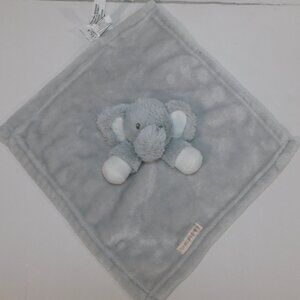 Blankets & Beyond Gray White Plush Elephant Security Blanket Baby Lovey nunu